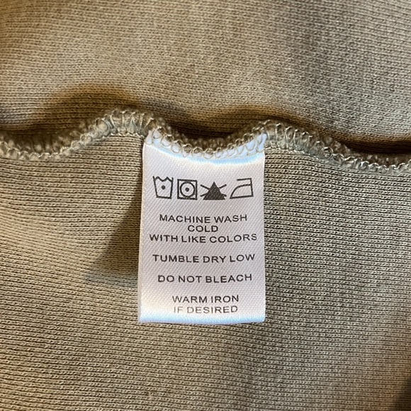 Reversed French Terry Pullover Raw-Cut sweatshirt Hoodie - Picture 8 of 8